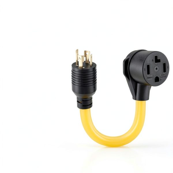 Tellegloww L14-30P to 14-30R Adapter Cord 30A Dryer-1