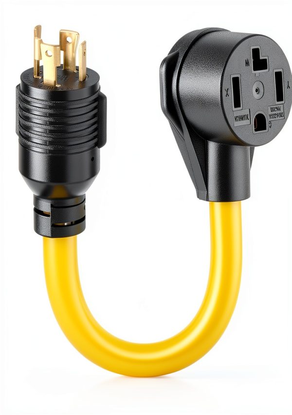 Tellegloww L14-30P to 14-30R Adapter Cord 30A Dryer-0