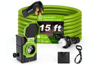 50Amp 15FT Generator Extension Cord by Seeutek-0