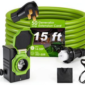 50Amp 15FT Generator Extension Cord by Seeutek-0