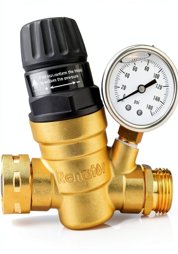 Renator Brass RV Water Pressure Regulator-2