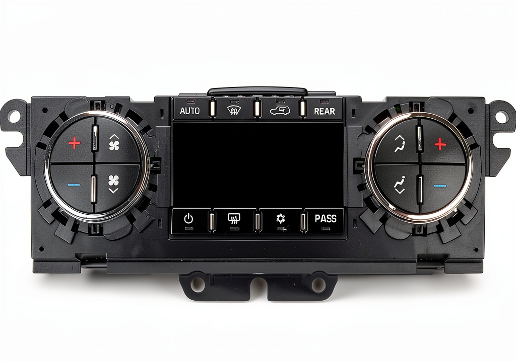 Installing Dorman HVAC Control Module for Automotive Replacement on a wooden workbench