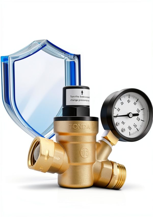 RV Water Pressure Regulator TONDA Brass Adjustable-1