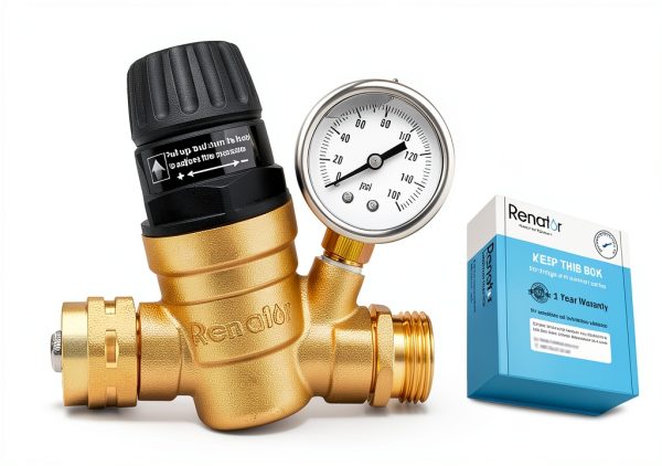 Renator Brass RV Water Pressure Regulator-4