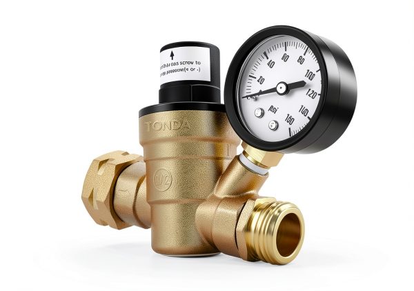 RV Water Pressure Regulator TONDA Brass Adjustable-5