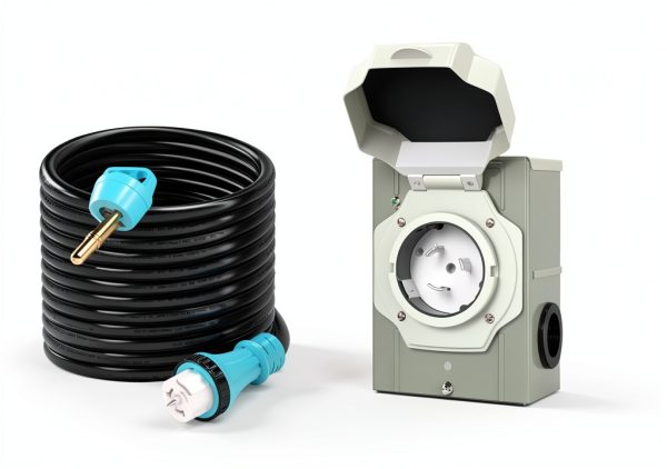50 Amp Generator Cord CircleRiver 15FT Inlet Box-2