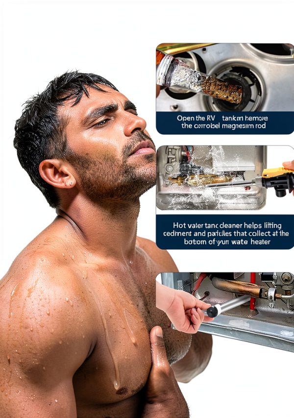 jixsloft RV Water Heater Anode Rod Leak‑Proof Kit for-6