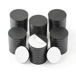 Flexible Magnets 2in Round Disc with Sticky Backing 25 pcs 60mil Thick-0