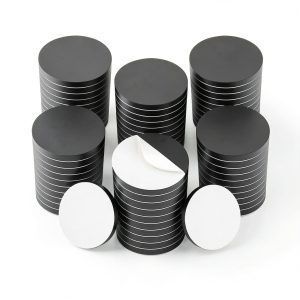 Flexible Magnets 2in Round Disc with Sticky Backing 25 pcs 60mil Thick-0