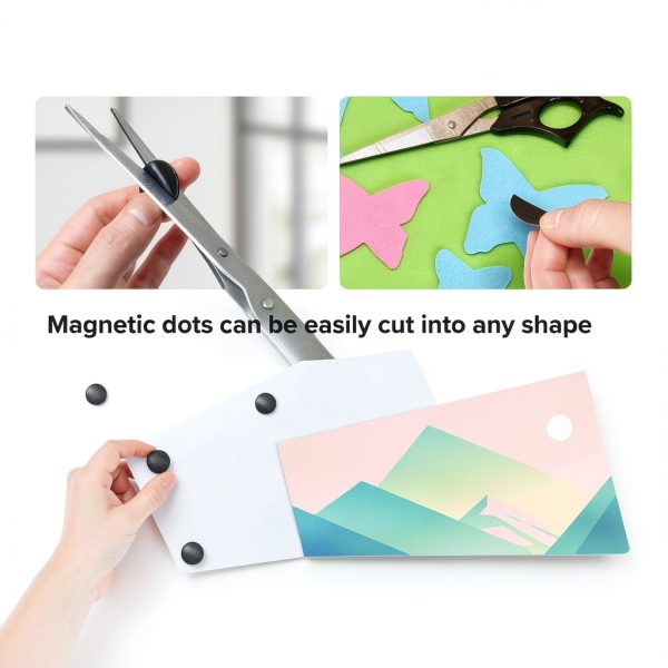 MAGNET Hyper-Sticky Magnets X-bet 0.8" x 0.04" Adhesive Dots 120 pcs-2