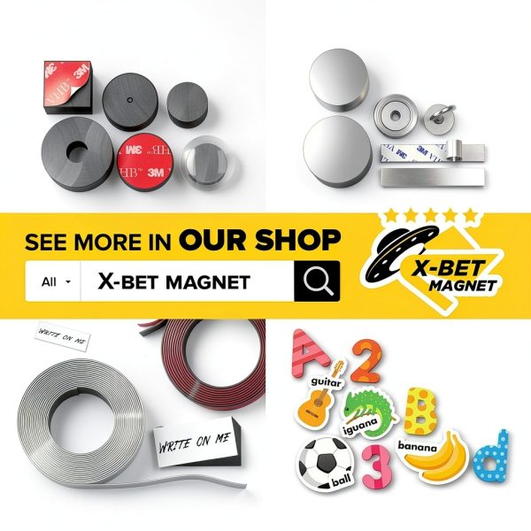 Hyper Sticky Magnets X-bet MAGNET 95pcs 0.8x0.08 Adhesive Squares-6