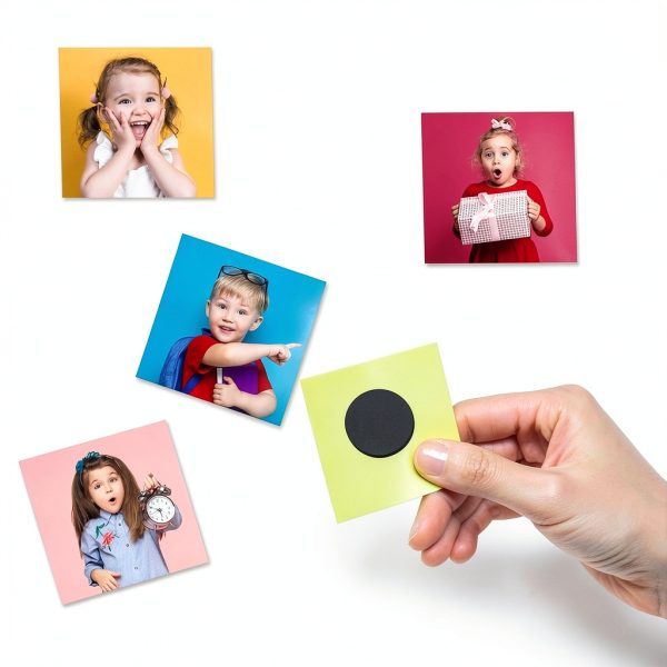 Round Magnetic Discs 1 Inch - Flexible Magnets Adhesive Set 100 pcs-3