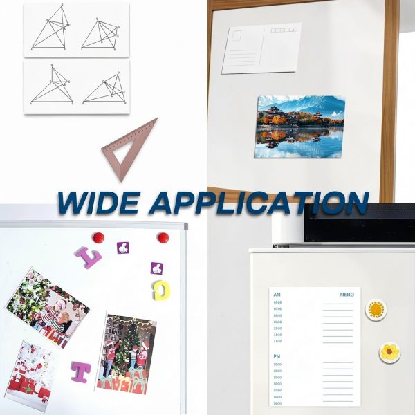 Magnetic Sheets with Adhesive Backing,8.5" x 11"(Pack of 16),30 mil Thick Cuttable Flexible Magnet Sheets for DIY Crafts,Photos and Stickers,Magnetic Paper with Strong Self Adhesive-5