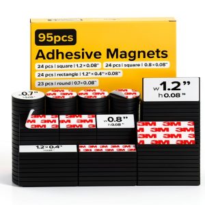 Hyper Sticky Magnets X-bet MAGNET 95pcs 0.8x0.08 Adhesive Squares-0