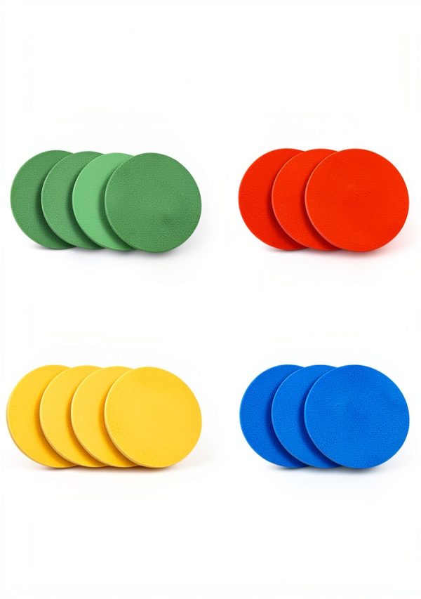 Flexible Round Magnets 2.5 Inch Colors 16 Pack Flexible Magnets-2