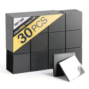 DIYMAG Adhesive Magnetic Squares Flexible Sticky Tape 30pcs 20x20mm-0