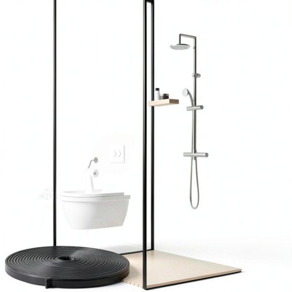 Flexible Magnetic Strip Tondiamo 134 Inch Shower Door Replacement-5
