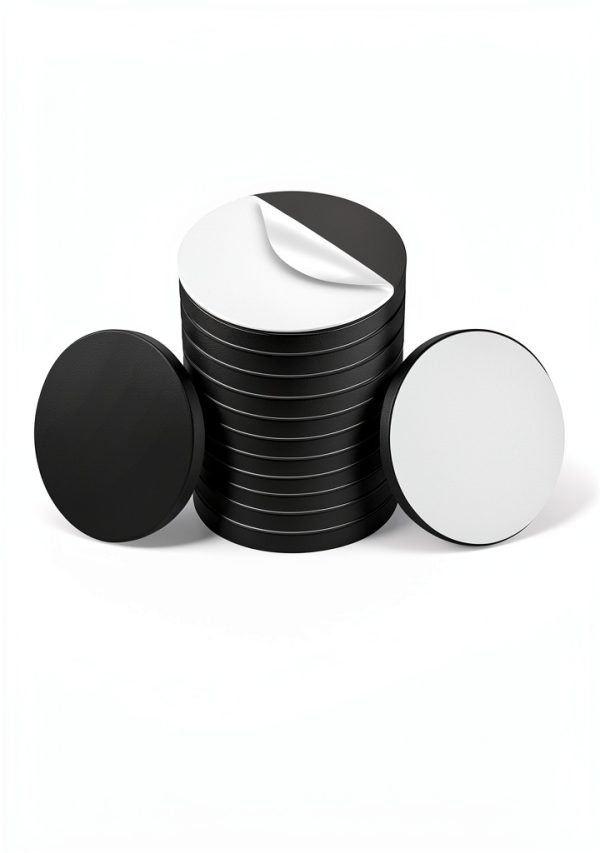 Flexible Magnets 2in Round Disc with Sticky Backing 25 pcs 60mil Thick-2