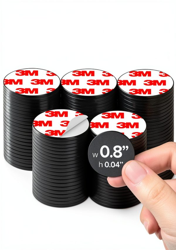 MAGNET Hyper-Sticky Magnets X-bet 0.8" x 0.04" Adhesive Dots 120 pcs-0