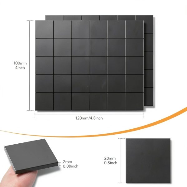 DIYMAG Adhesive Magnetic Squares Flexible Sticky Tape 30pcs 20x20mm-1