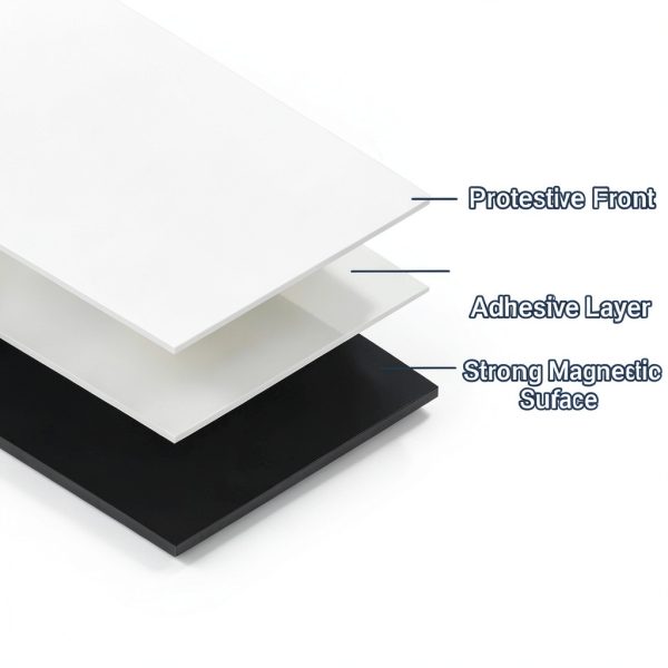 Magnetic Sheets with Adhesive Backing,8.5" x 11"(Pack of 16),30 mil Thick Cuttable Flexible Magnet Sheets for DIY Crafts,Photos and Stickers,Magnetic Paper with Strong Self Adhesive-2