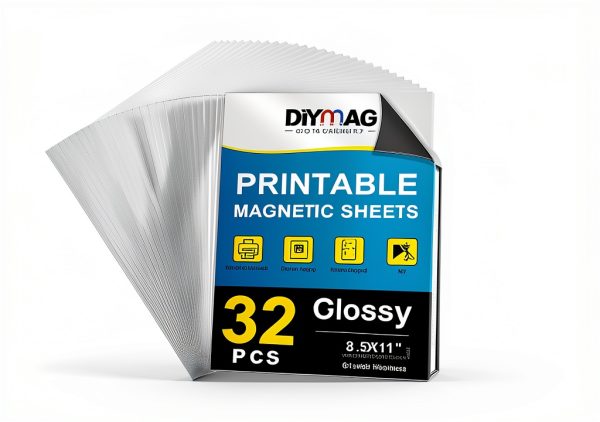 DIYMAG Printable Magnetic Sheets 32Pcs 8.5x11 Inkjet Magnet Paper-1