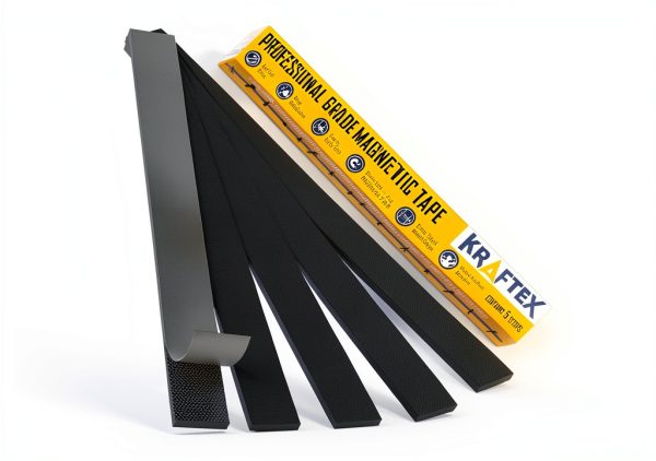 Magnetic Tape Kraftex 5 Pack 1ft x 160mil Heavy Duty Rubber Strips-0
