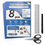 Magnetic Sheets Adhesive Backing TZSTARJIMAG 8.5x11 8pcs 30mil Magnets-0