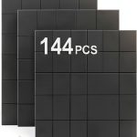 Square Magnets 144pcs Adhesive Backing Okxiri Flexible 0.8x0.8-0