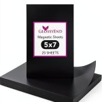 Durable Plain Magnetic Sheet Pack of 25 - GlossyEnd 5x7 30 Mil-0